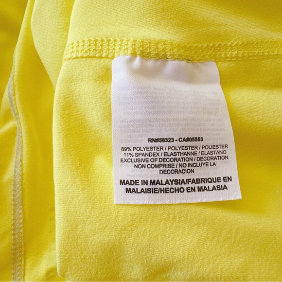 NIKE ELEMENT QUARTER ZIP LONG SLEEVE TOP sz S YELLOW RUNNING GOLF TENNIS TEE EUC - Picture 8 of 8